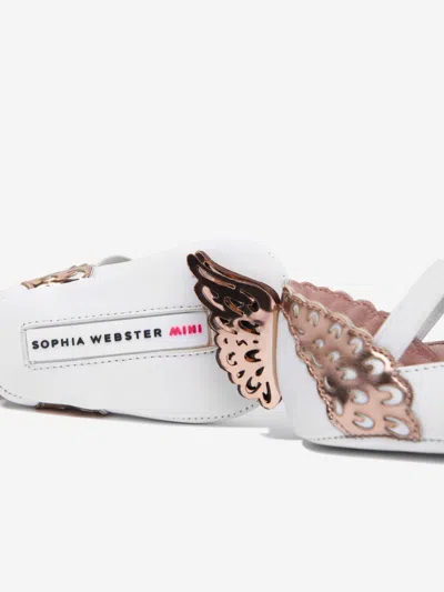 Sophia Webster Leather Evangeline Flats In White