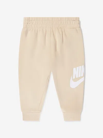 Nike Kids Nkn Club Fleece Tracksuit In Beige