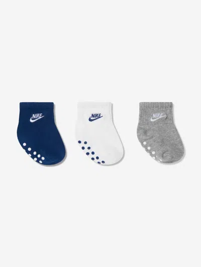 Nike Boys Core Futura Gripper Socks Set In Multicoloured