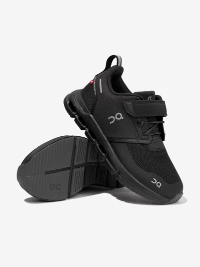On Running Boys Black Kids Cloud Play Mesh Low-top Trainers 4-9 Years In Black