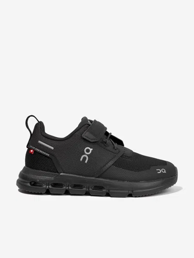 On Running Boys Black Kids Cloud Play Mesh Low-top Trainers 4-9 Years In Black