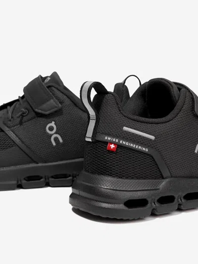 On Running Boys Black Kids Cloud Play Mesh Low-top Trainers 4-9 Years In Black