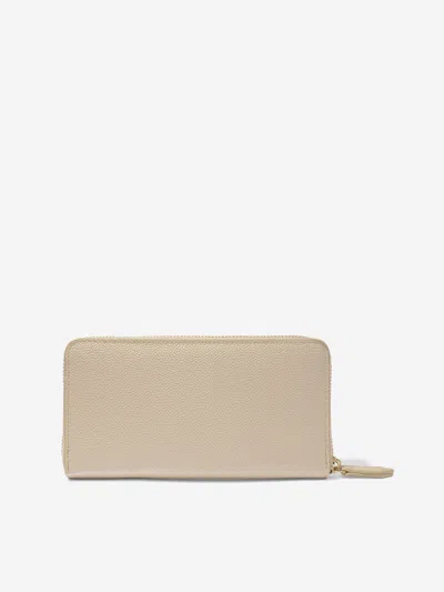 Valentino Girls Divina Zip Around Wallet In Beige