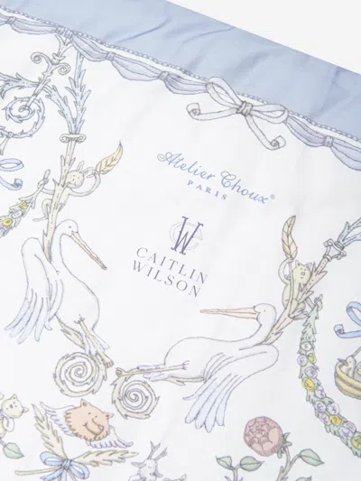 Atelier Choux Baby Toile De Jouy  & Caitlin Wilson Reversible Quilt In Multicoloured
