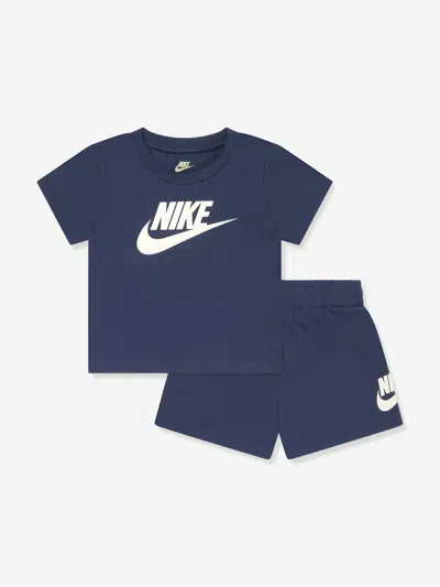 Nike Swoosh Logo-print Tracksuit Set In Blue
