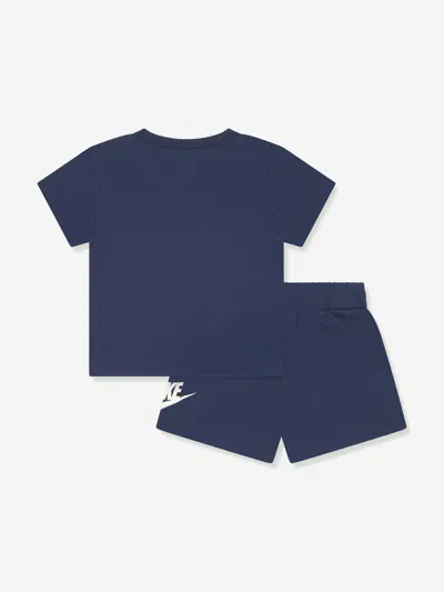 Nike Swoosh Logo-print Tracksuit Set In Blue