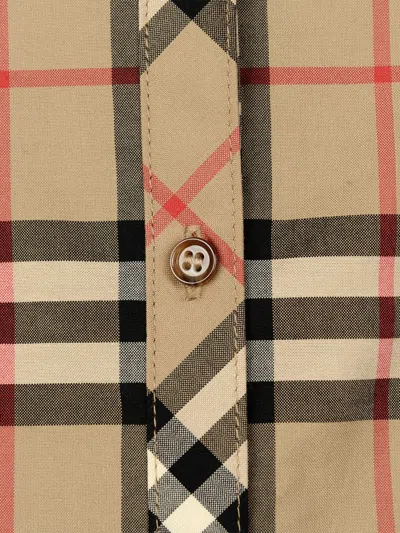 BURBERRY BURBERRY BABY GIRLS BEIGE VINTAGE CHECK DRESS 6 MONTHS BY CHILDSPLAY CLOTHING 