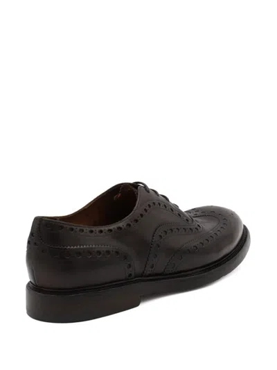 Premiata Black Lace Up Shoes In Chesnut