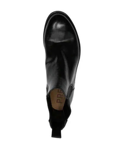 Premiata Leather Chelsea Boots In Black
