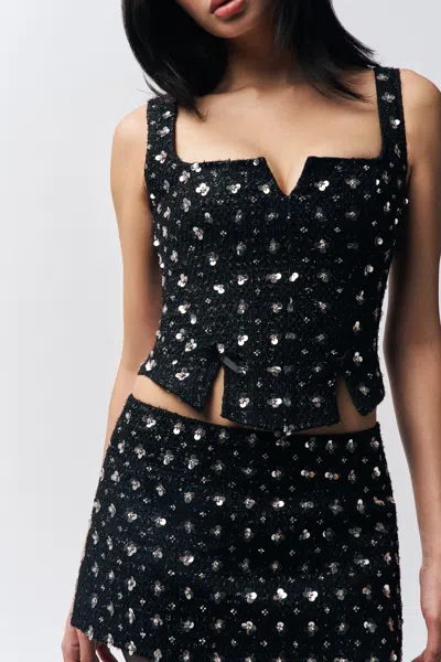 Danielle Guizio Ny Arlo Corset In Black