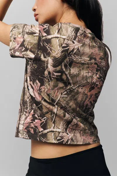 Danielle Guizio Ny Camo Tee In Bobcat Camo