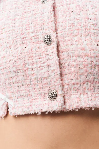 Danielle Guizio Ny Colette Jacket In Baby Pink