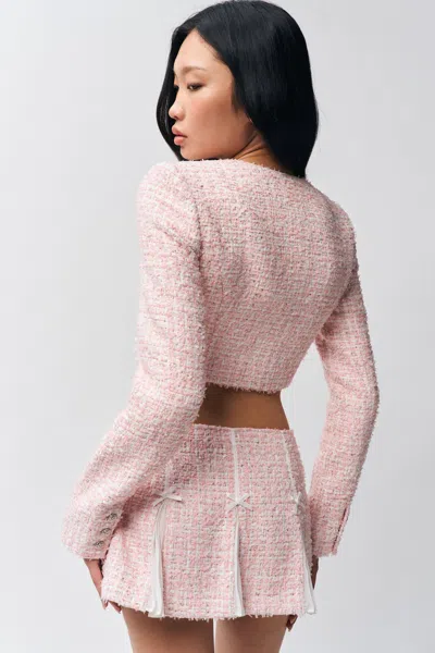 Danielle Guizio Ny Colette Jacket In Baby Pink
