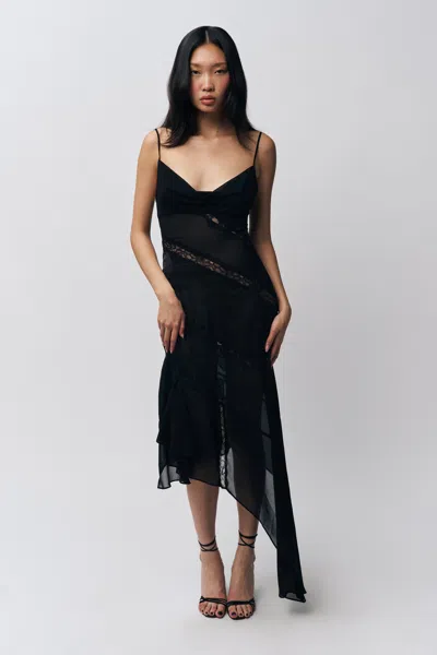 Danielle Guizio Ny Leah Dress In Black