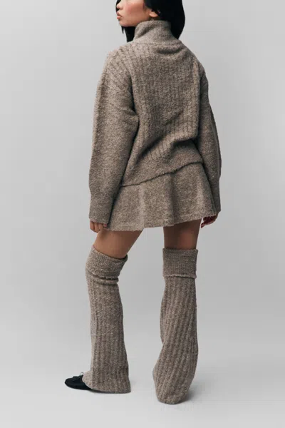 Danielle Guizio Ny Leg Warmer In Heather Grey