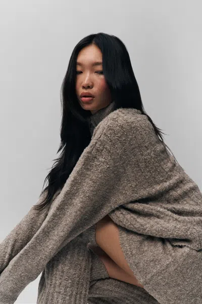 Danielle Guizio Ny Mila Zip Up In Heather Grey