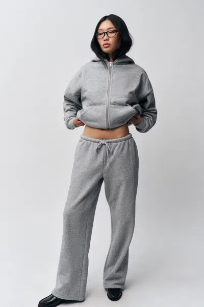 Danielle Guizio Ny Relaxed Drawstring Sweatpant In Heather Grey
