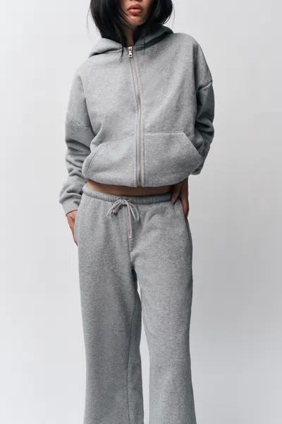 Danielle Guizio Ny Relaxed Drawstring Sweatpant In Heather Grey
