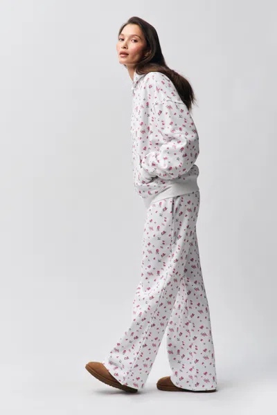 Danielle Guizio Ny Relaxed Drawstring Sweatpant In Sweet Floral