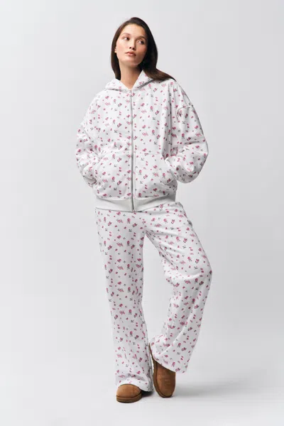 Danielle Guizio Ny Relaxed Drawstring Sweatpant In Sweet Floral