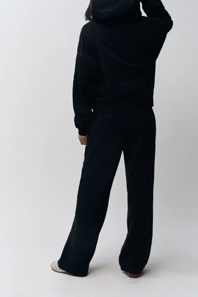 Danielle Guizio Ny Relaxed Drawstring Sweatpant In Black
