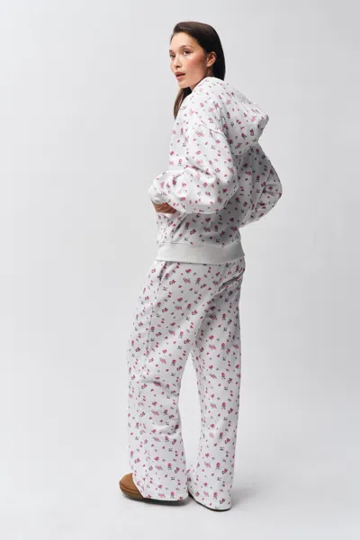 Danielle Guizio Ny Relaxed Drawstring Sweatpant In Sweet Floral