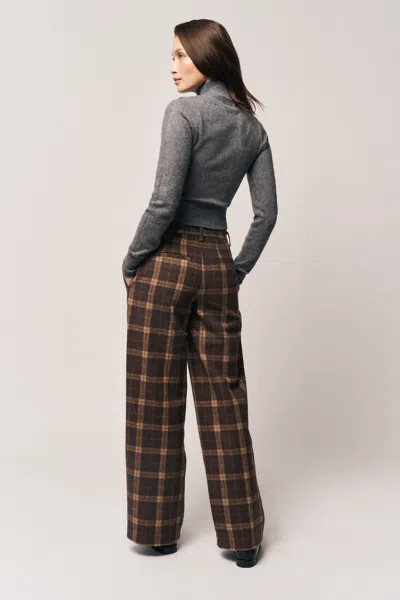 Danielle Guizio Ny Willow Tartan Pant In Multi