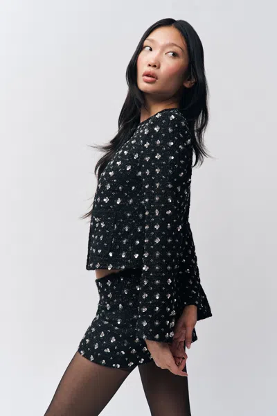 Danielle Guizio Ny Wren Jacket In Black