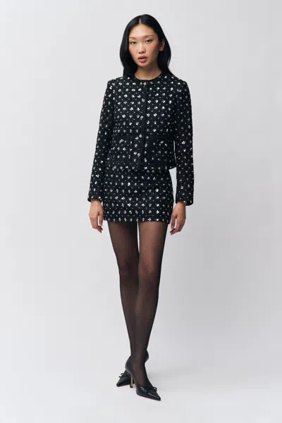 Danielle Guizio Ny Wren Jacket In Black