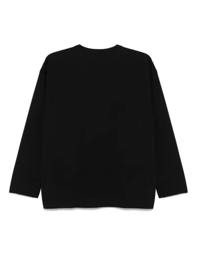 Comme Comme Black Sequin-embellished T-shirt