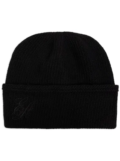 Shop Emporio Armani Logo Wool Beanie