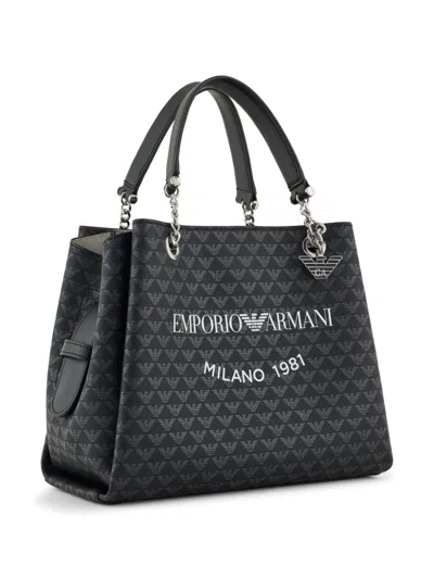 Shop Emporio Armani Logo Tote Bag