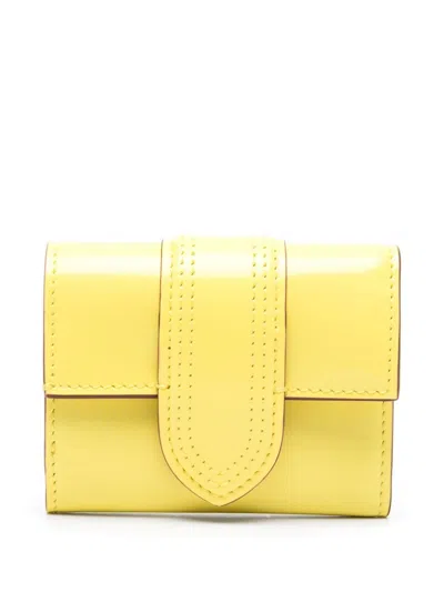 Shop Jacquemus Le Compact Bambino Leather Wallet