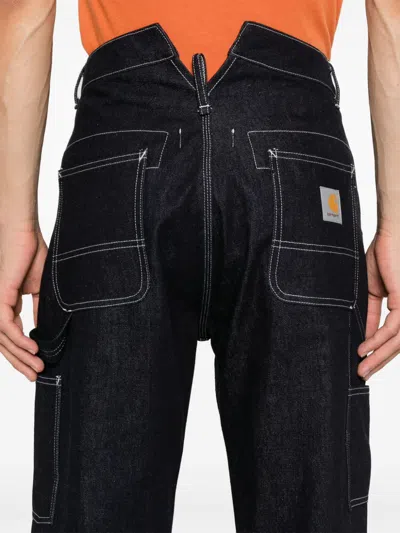 Shop Junya Watanabe Denim Cotton Jeans