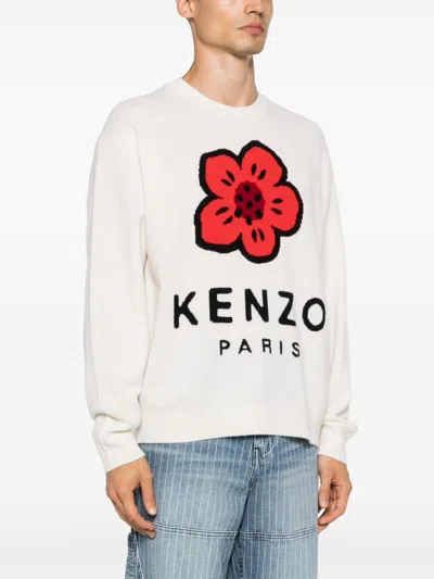 Shop Kenzo Boke Flower Wool Sweater