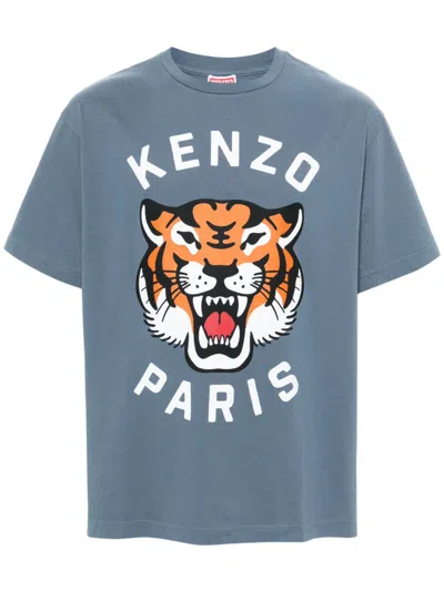 Shop Kenzo Lucky Tiger Cotton T Shirt