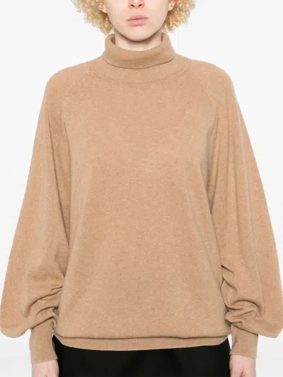 Khaite Light Brown Percy Cashmere Sweater