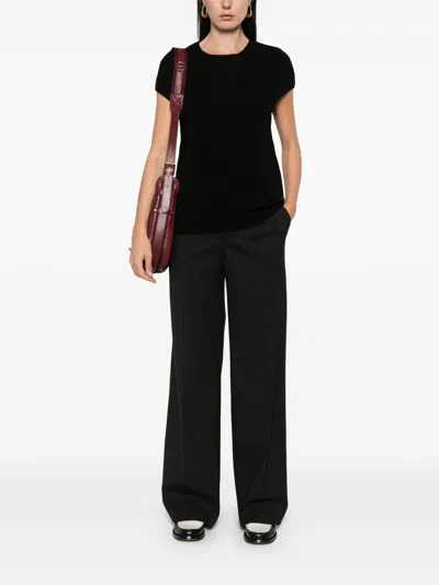 Loulou Studio Black Sleeveless Boxy Top