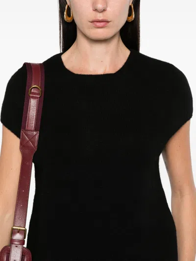 Loulou Studio Black Sleeveless Boxy Top