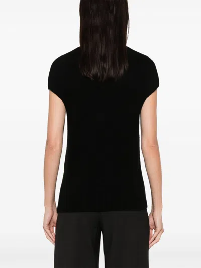 Loulou Studio Black Sleeveless Boxy Top