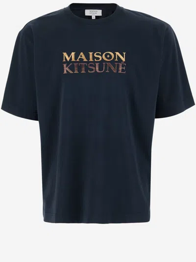 Shop Maison Kitsuné Maison Kitsune' Cotton T Shirt With Logo