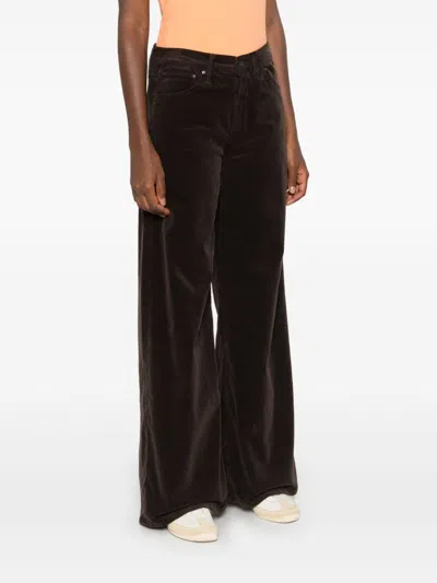 Shop Mother Corduroy Wide Leg Trousers