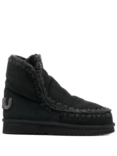 Mou Eskimo 18 Ankle Boots In Black