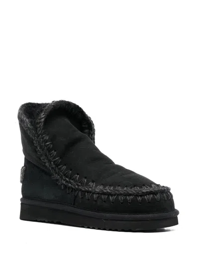 Mou Eskimo 18 Ankle Boots In Black