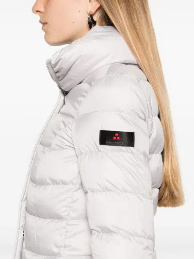Peuterey Grey Flagstaff Mqs 02 Jacket In White
