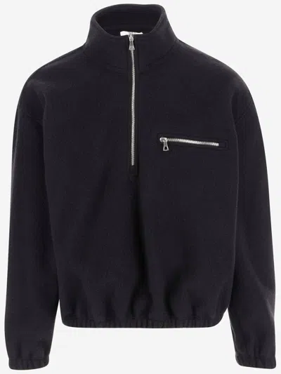 Rier Black Cotton Waxed Windbreaker