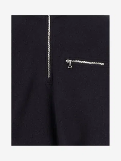 Rier Black Cotton Waxed Windbreaker