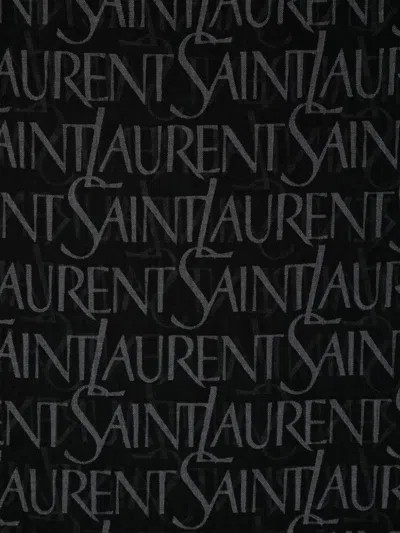 Shop Saint Laurent Allover Logo Scarf