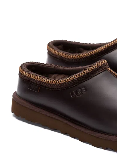 Ugg Tasman Cocoa-coloured Eather Slip-ons