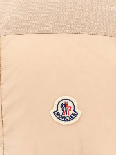 Moncler Reversible Convertible Canvas-trimmed Quilted Shell Down Jacket In Cream